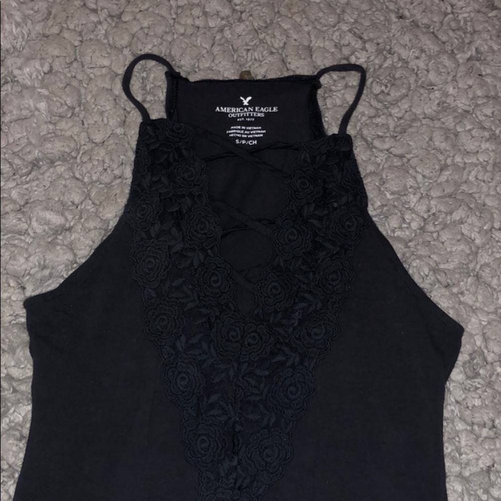 Gray lace up body suit
